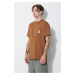 Bavlněné tričko Carhartt WIP S/S Field Pocket T-Shirt hnědá barva, I033265.HZXX