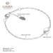 Gaura Pearls Stříbrný náramek s perlou Biondi - sladkovodní perla, stříbro 925/1000 SK18225B 16,