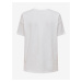 Bílé dámské oversize tričko s potiskem ONLY Hazel