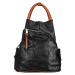 Trendový dámský batoh Zuela, černá – hnědá