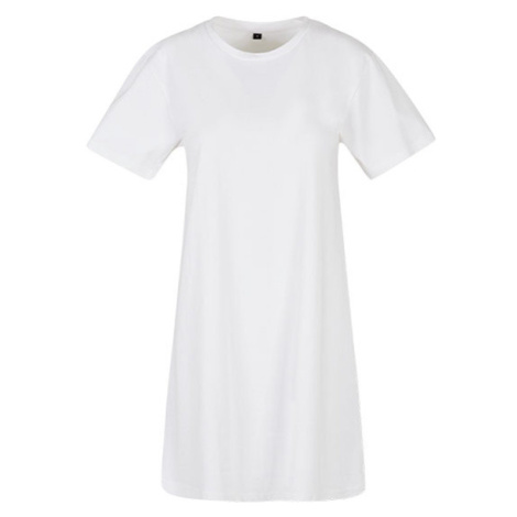 Build Your Brand Dámské tričkové šaty BY214 White