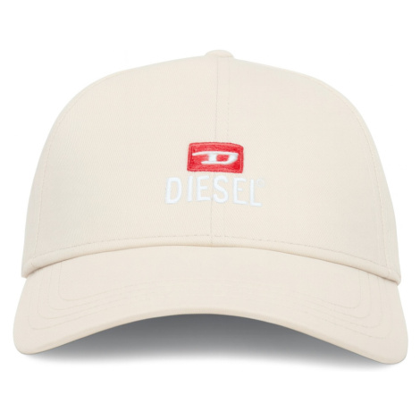 DIESEL Logo Beige kšiltovka