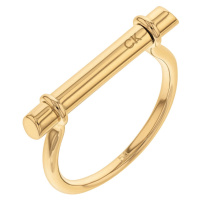 Calvin Klein Minimalistický pozlacený prsten Elongated Linear 35000024 56 mm