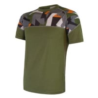 Triko krátké pánské SENSOR MERINO IMPRESS safari/camo