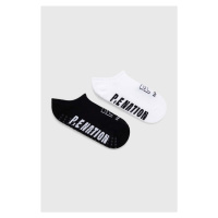 Ponožky P.E Nation 2-pack dámské, bílá barva