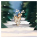 Éternelle Vánoční brož Swarovski Elements Rudolf 5 - vánoční sob B2185-XZ0343 Zlatá