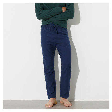 Flanelové jednobarevné pyžamové kalhoty Blancheporte