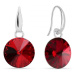 Náušnice Rivoli se Swarovski Elements Candy KW112212SC Scarlet 10 mm