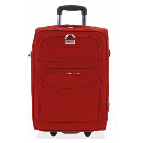 Klasický látkový červený cestovní kufr - Ormi Stof M červená