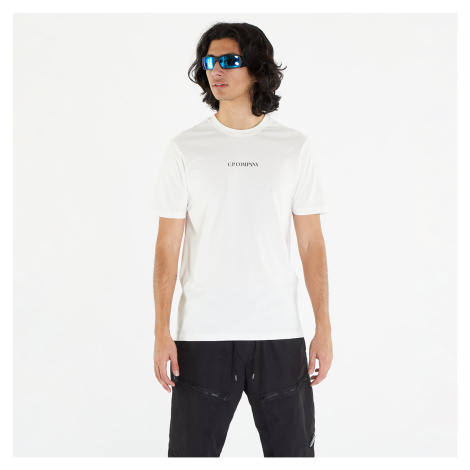 C.P. Company Jersey Blurry Logo T-Shirt Gauze White CP COMPANY
