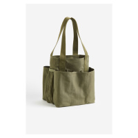 H & M - Bavlněná taška shopper - zelená