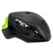 MET Strale Black Fluo Yellow Reflective/Glossy Cyklistická helma