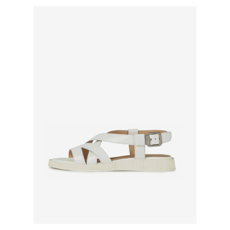 Bílé dámské sandály Geox Taormina