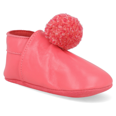 Barefoot capáčky Lait et Miel - Pompons Rose Foncé bambulky