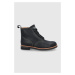 Kožené boty Polo Ralph Lauren RL ARMY pánské, černá barva