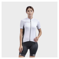 ALÉ Cyklistický dres s krátkým rukávem - COLOR BLOCK LADY - bílá
