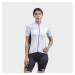 ALÉ Cyklistický dres s krátkým rukávem - SOLID COLOR BLOCK LADY - bílá