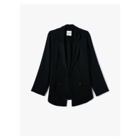 Koton Blazer Jacket Double Breasted Buttoned Foldable Sleeve Casual Fit