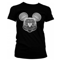 Mickey Mouse tričko, LineArt Black Girly, dámské