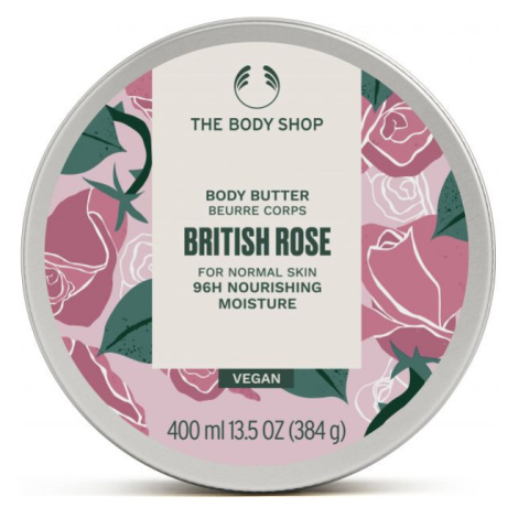 The Body Shop Tělové máslo pro normální pokožku British Rose (Body Butter) 200 ml