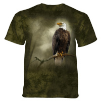 Pánské batikované triko The Mountain A Visitor to the Meadow Eagle - zelená