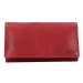 Prostorná dámská kožená peněženka Lagen Berta - červená