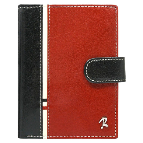 Pánská kožená peněženka ROVICKY 331L-RBA-D RFID černo červená