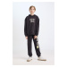 DEFACTO Boy Printed Elastic Waist Leg Tracksuit Bottoms