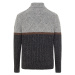 Svetr camel active knitted rollneck šedá