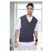 26088 Dewberry V-Neck Mens Sweater-ANTHRACITE