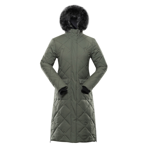Alpine Pro Gosbera Dámský zimní kabát LCTB205 olivine