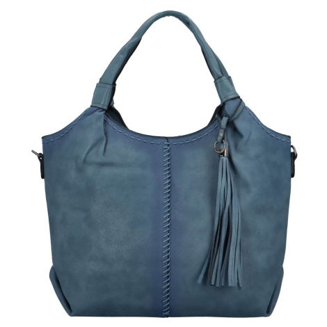 Módní dámská koženková kabelka Marisa, modrá Maria C.