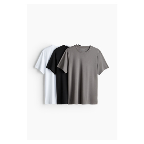 H & M - Sportovní tričko z materiálu DryMove™ 3 kusy - bílá H&M