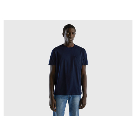 Benetton, 100% Cotton T-shirt With Pocket United Colors of Benetton