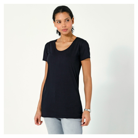 Jednobarevné tričko s krátkými rukávy, z bio bavlny, eco-friendly Blancheporte