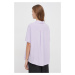 Košile United Colors of Benetton dámská, fialová barva, relaxed, s klasickým límcem