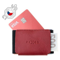 FIXED Tiny Wallet z pravé hovězí kůže červená