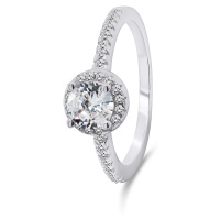 Brilio Silver Okouzlující stříbrný prsten se zirkony RI054W