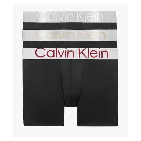 Pánské boxery Calvin Klein NB3075A 3 KUSY | černá