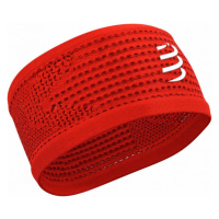 Compressport HEADBAND ON/OFF Běžecká sportovní čelenka, červená, velikost