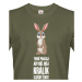 Pánské  tričko s vtipným potiskem Králík - pro majitele králíků
