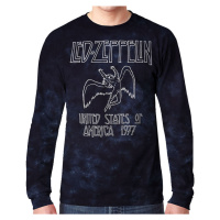 Tričko metal pánské Led Zeppelin - USA TOUR '77 - LIQUID BLUE - 12814