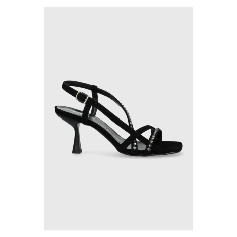 Semišové sandály Pinko Anais černá barva, 100670 A0NZ Z99