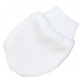 Bavlněné kojenecké rukavičky - bílé