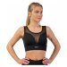 Nebbia Black Mesh Design Sports Bra "Breathe" Black Fitness spodní prádlo