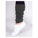 Yoclub Unisex's Leg Warmers Gray Braid SOC-0003U-3000