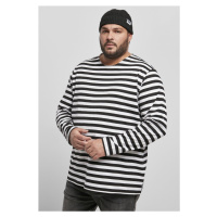 Pánské tričko dlouhý rukáv // Urban classics Regular Stripe LS white/black