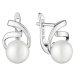 Gaura Pearls Stříbrné náušnice s bílou perlou, stříbro 925/1000 SK23100EL/W Bílá