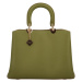 Luxusní dámská kabelka do ruky Rollins, zelená