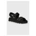 Kožené sandály Sorel VIIBE SANDAL dámské, černá barva, 2030511012